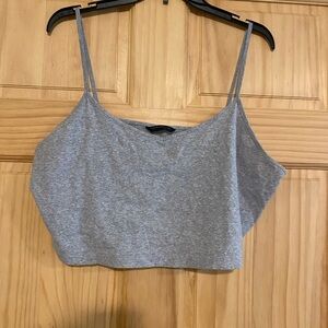 SHEIN Gray Sleeveless Crop Camisole